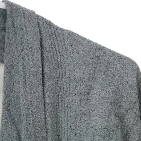 Barefoot Dreams CozyChic Ultra Lite Shawl Pointelle Cardigan Women's S/M NWT - Picture 4 of 9